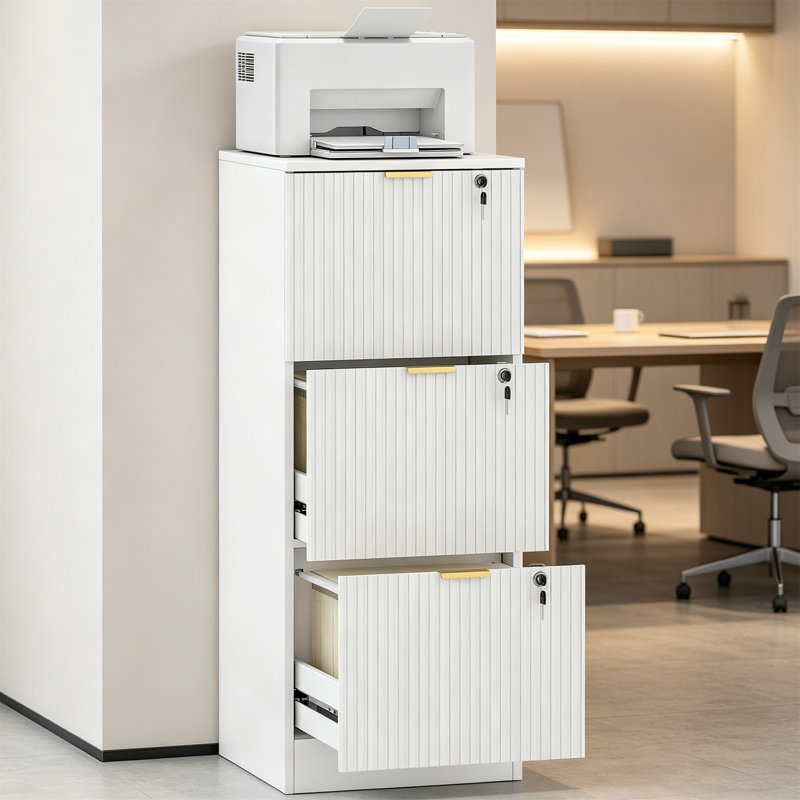 40cm Wide 3 -Drawer File Cabinet
