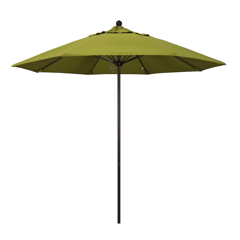 Parasol de marché 9 pi Hibo, Bronze, Toile Ginkgo Performance