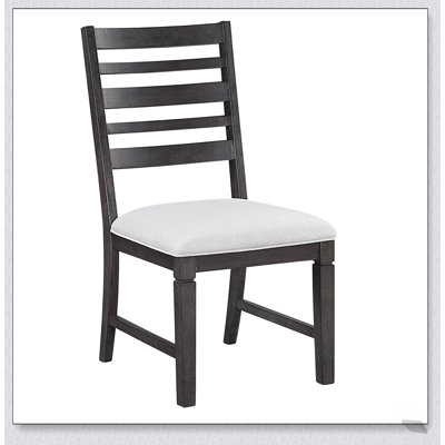 Classic Style Dark Espresso Finish Side Chairs, Set of 2, Upholstered Seat Wooden Dining Furniture, Elegant and Comfortable