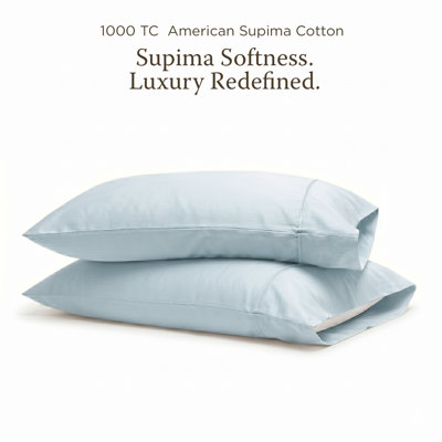 Threadmill 1000 Thread Count Supima Cotton Pillowcase Set