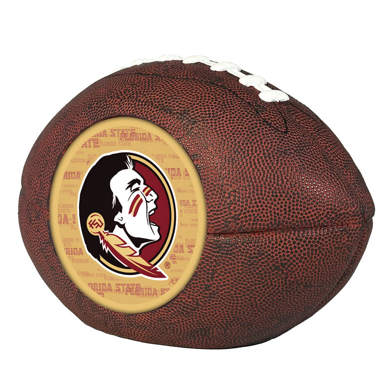 Décoration de football américain en résine avec logo 3D DEL de l'Université d'État de Floride (NCAA) | 26,7 cm