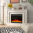 23" Recessed Electric Fireplace with Remote & Keypad Control