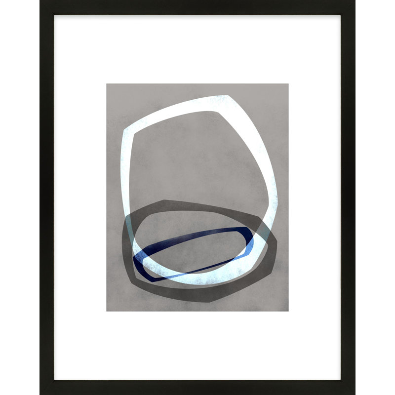 «Dillion 4» par Jacques Pilon - peinture encadrée, Noir, H 50 po x l 40 po