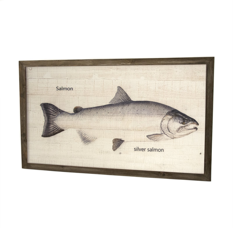 Silver Salmon Print, 23.5" H x 39.5" W x 1.5" D