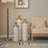 Set Of 3 Modern Decoration Large Glazed Floor Metal Vase