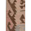 Tapis unique rectangulaire des années 1940 de 5 pi 9 po x 12 pi rose foncé / gris doux / brun / bleu