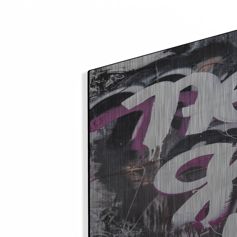 Art mural en métal luxueux «Never donner» par Kent Youngstrom, 24 po x 36 po, H 36 po x l 24 po