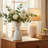 Charmaine 10" Cinched Knot White Ceramic Vase-605020606
