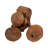 Sculpture Wood Mushroom-Inspired Design 13" Brown for Home Office Bedroom Living Room Decor.