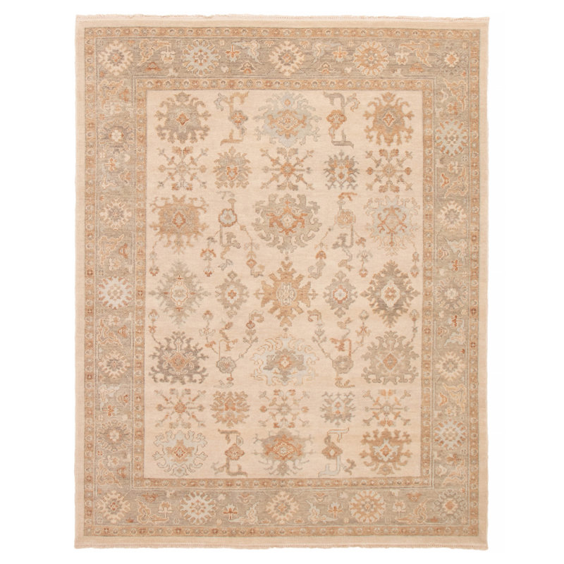 Tapis ivoire Finest Oushak 8 pi 0 po x 10 pi 2 po