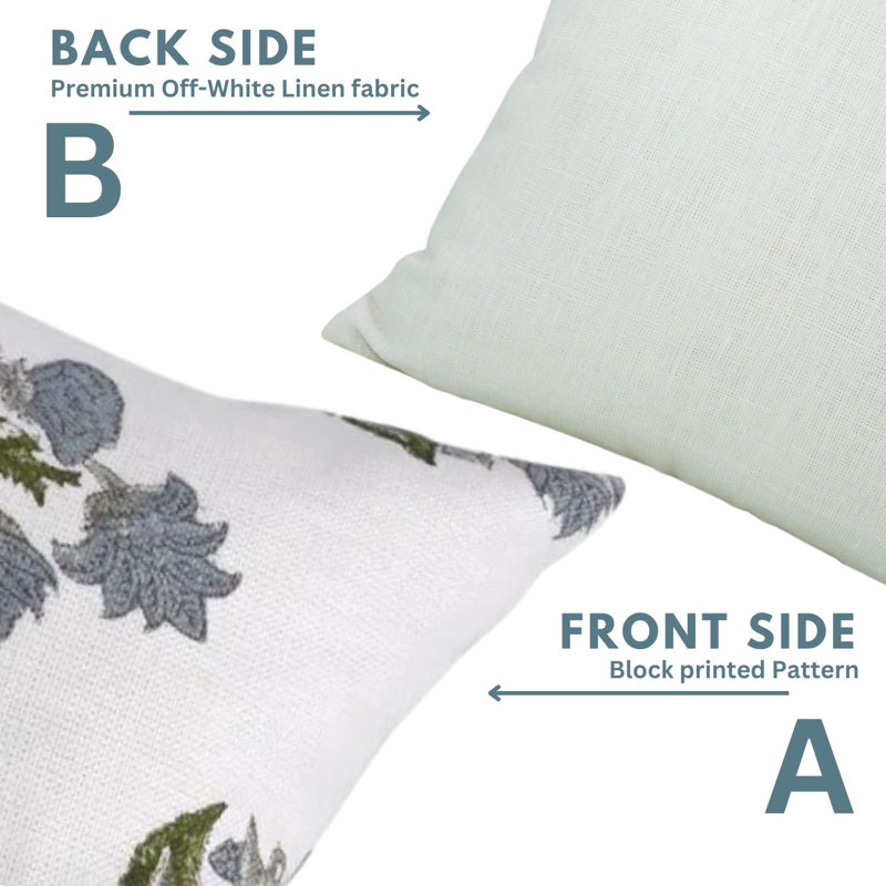 Linen Square Indoor/Outdoor Pillow Cover, 18" x 18"