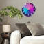 Horloge murale en verre néon