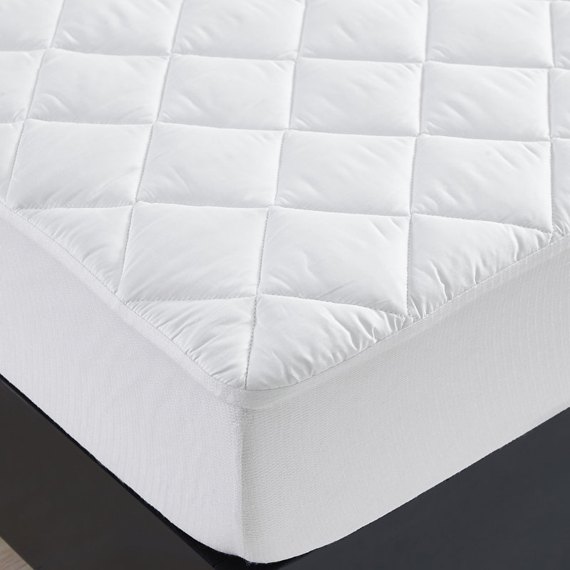 Queen White Waterproof Hypoallergenic Mattress Pad