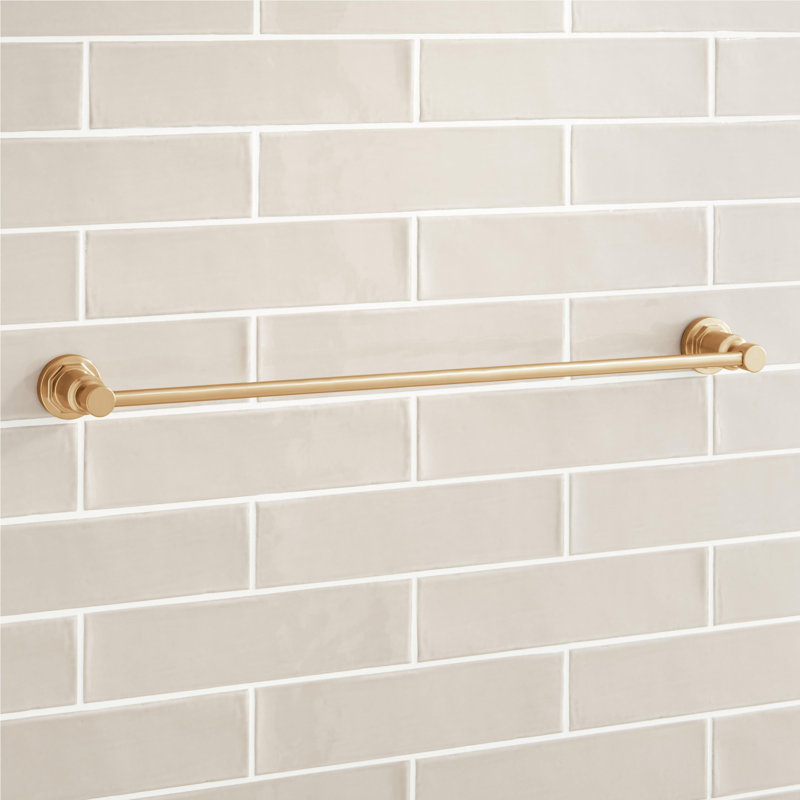 Greyfield 24" Towel Bar, Brushed Gold