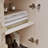 60'' Premium Rustic American Farmhouse Credenza - Symmetrical Sunburst Door Design-240769503