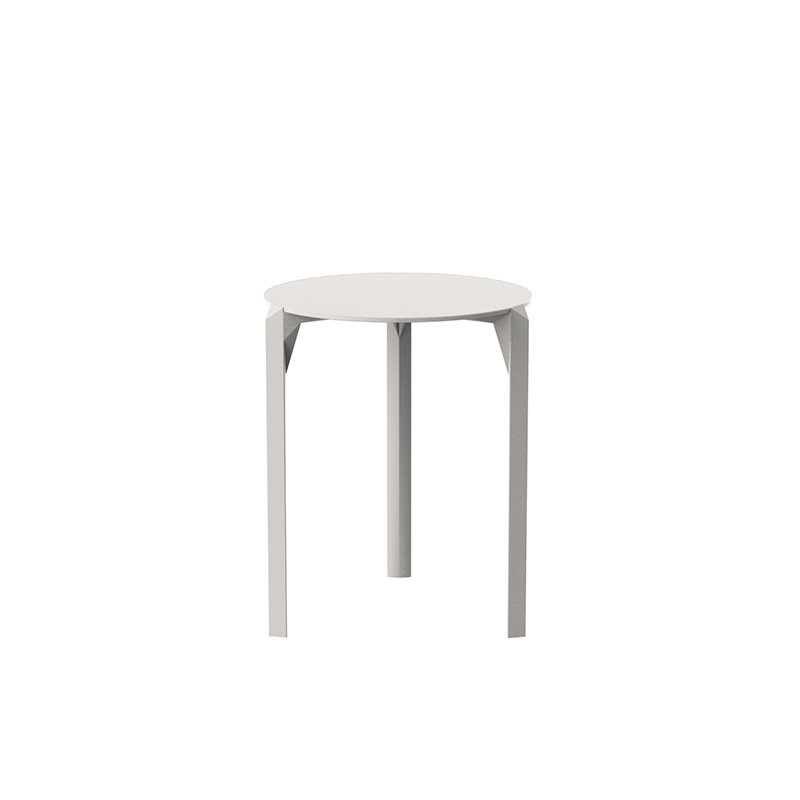 Table de salle à manger en quartz, L 23,25 po x L 23,25 po, Écru
