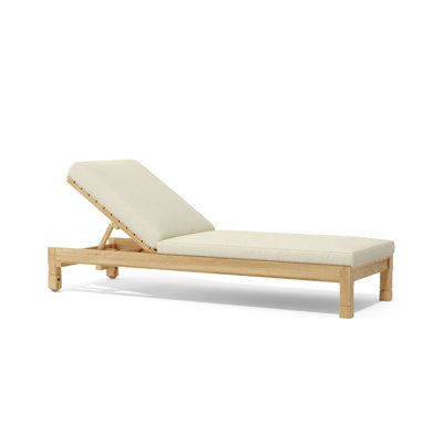 South Bay Outdoor Teak Chaise Lounge