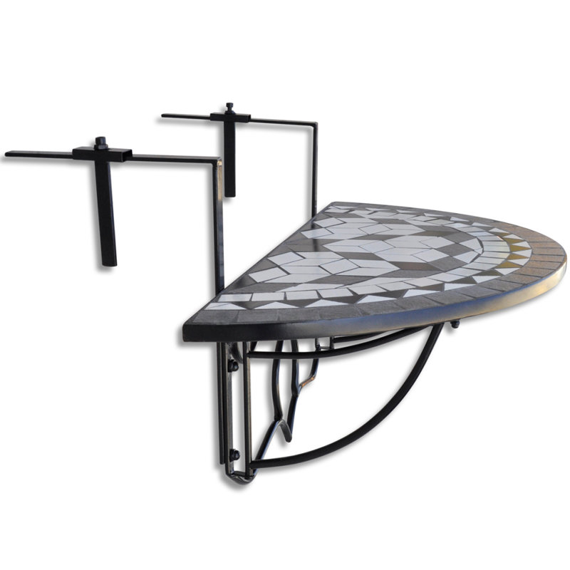 Metal Outdoor Balcony Table , 76cm cm W 56cm cm D