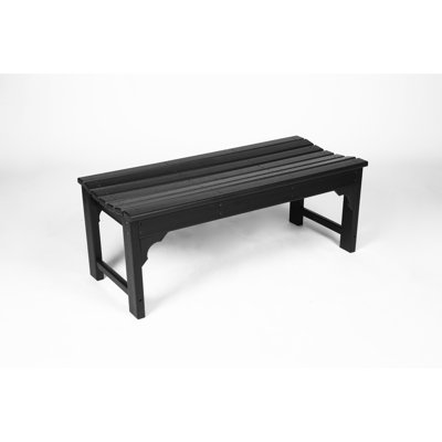 Banc de balcon Abraham - capacité de 500 lb, protégé, noir, pour la résistance aux intempéries des jardins, matériaux