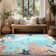 Gingham Shag Area Rug