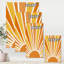 «Minimalist Bright Shining Orange Sun Rays II», impression sur toile-59724783-59767526