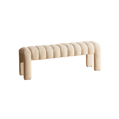 Banc rembourré en mélange de polyester Carraton
