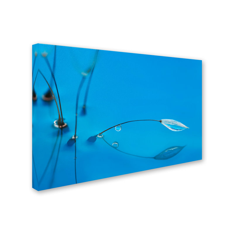 « blue water », impression sur toile tendue, H 12 po x l 19 po