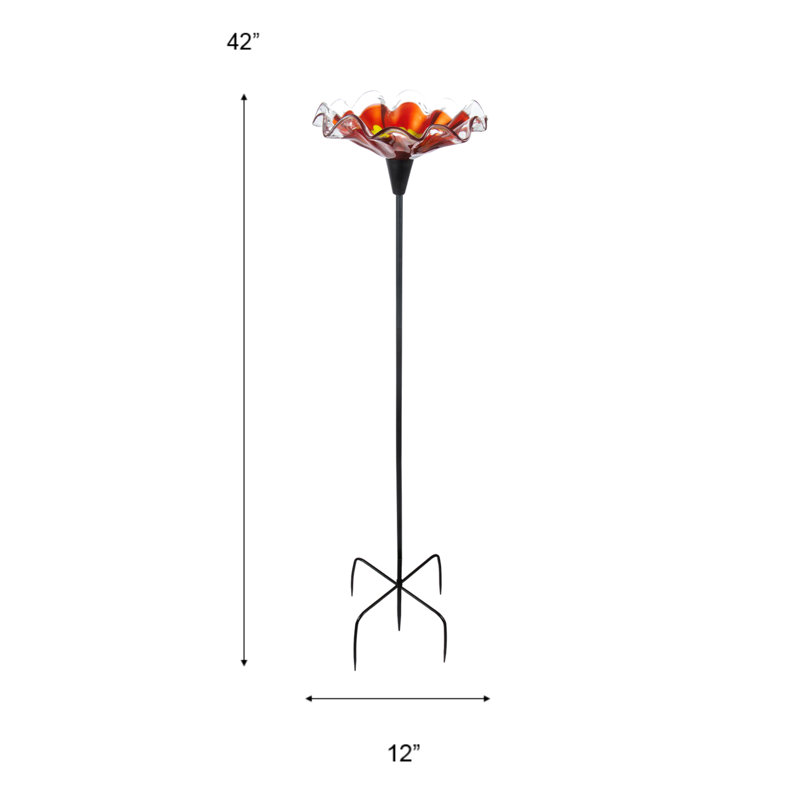 Allisan Birdbath, Red