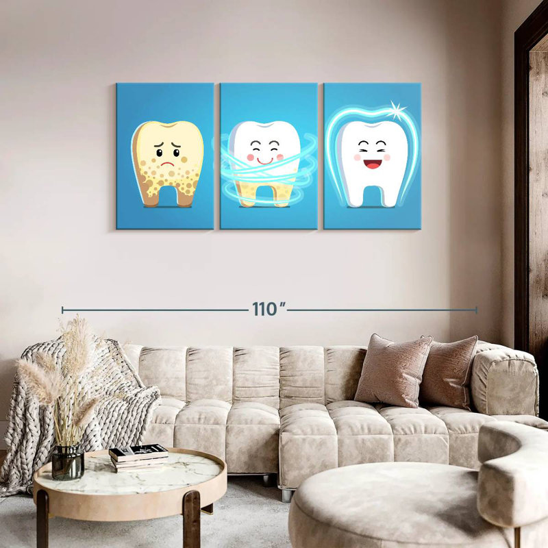 'Teeth Care, 39" H x 80" W