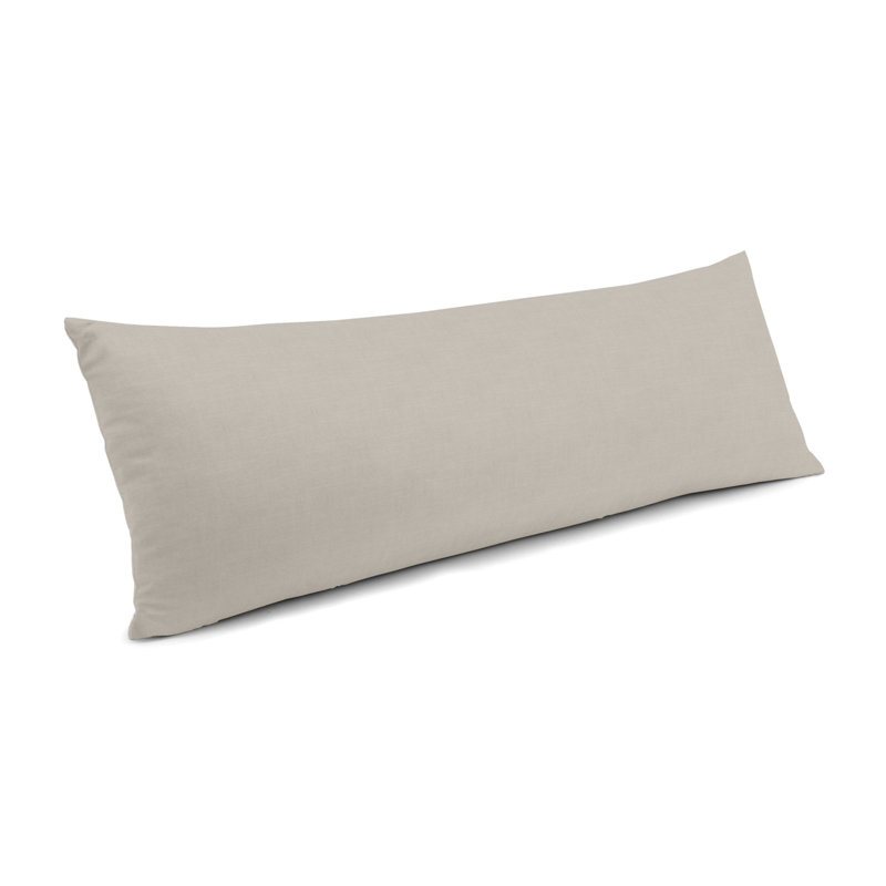 Solid Colour Linen Reversible Pillow Cover, Blush Pink, 12" x 24"