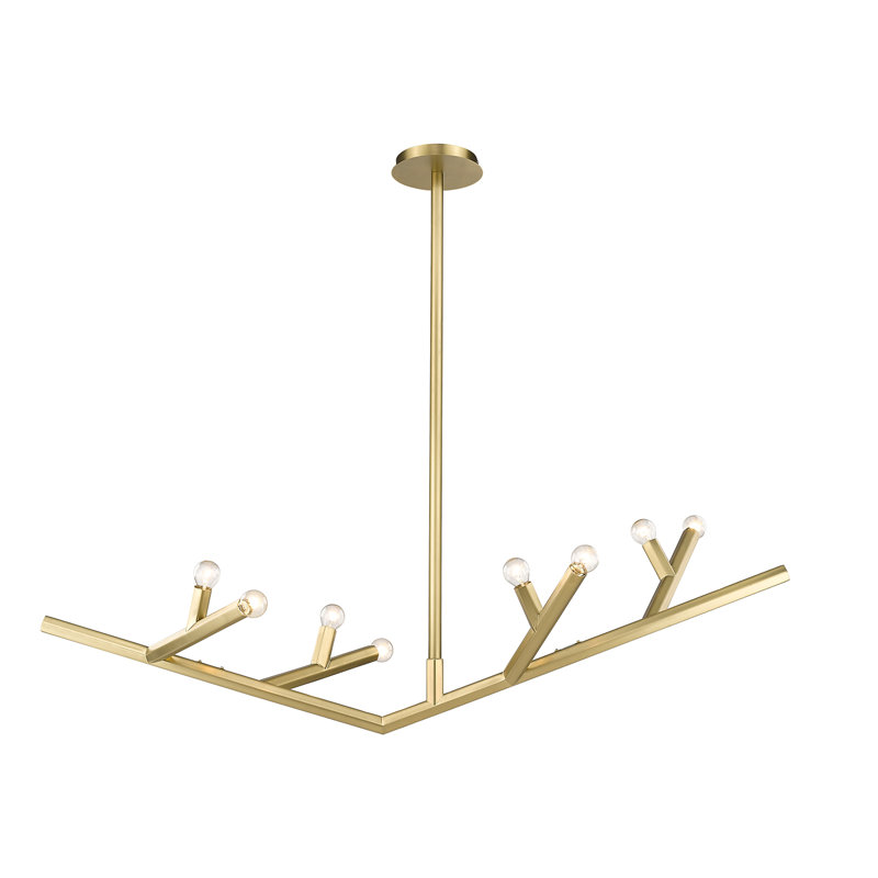 8 - Light Dimmable Modern Linear Chandelier