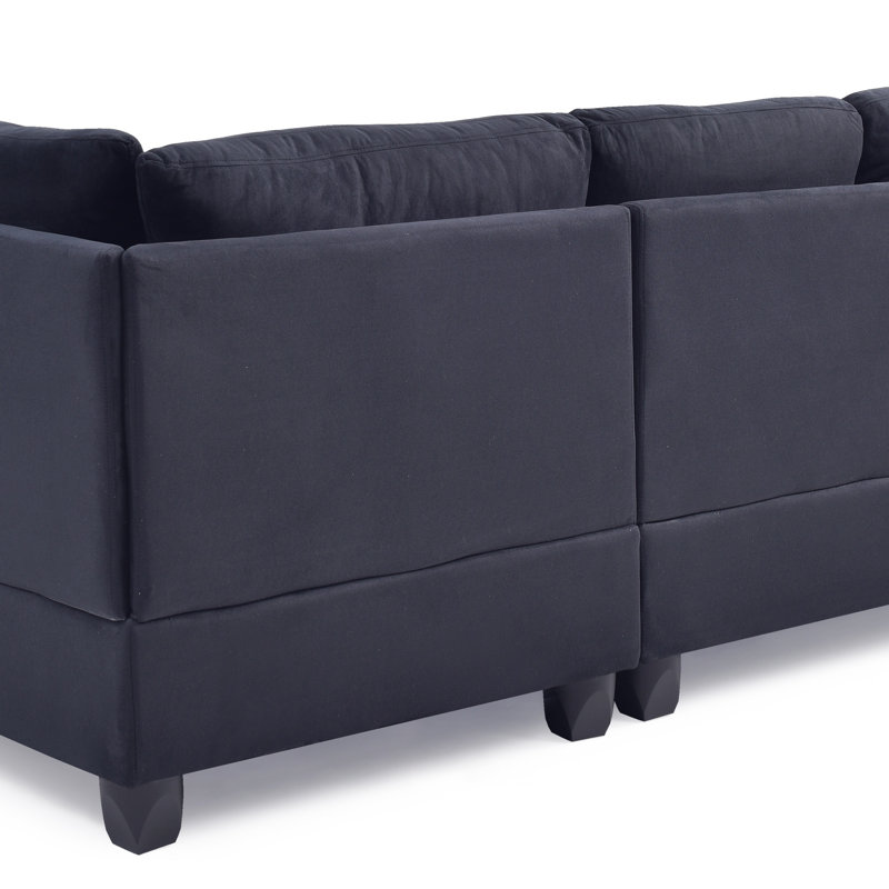 Canapé modulaire G635B-SC (sans repose-pieds), Noir