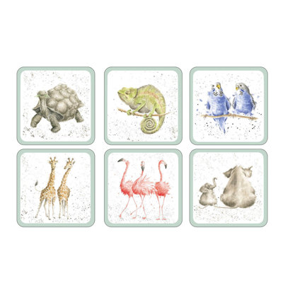Pimpernel Rw-Wrendale Designs Coasters 4"X 4"