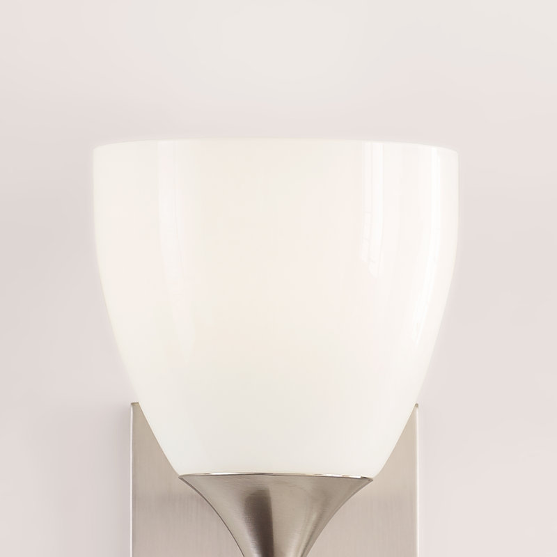 Petite applique murale 1 lumière Toffino, Acier brossé