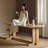 Burlywood Rectangular Solid Wood-1900456591