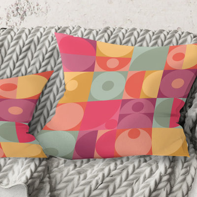 Coussin Geometric Retro Minimal I - Mid-Century Modern