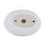 Lavabo de salle de bain vasque ovale en céramique blanche 16 x 13 pouces