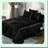 Black Dream Queen Bedding Set - 6 Piece Luxury Sheet Set with Deep Pocket Fitted Sheet, Flat Sheet, and Pillow Cases - Silky Smooth Sleep Experience