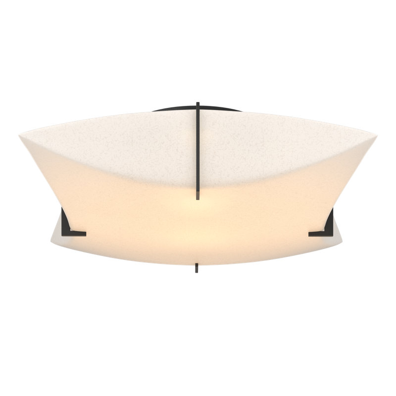 Plafonnier semi-encastré 2 lumières Bento, Noir