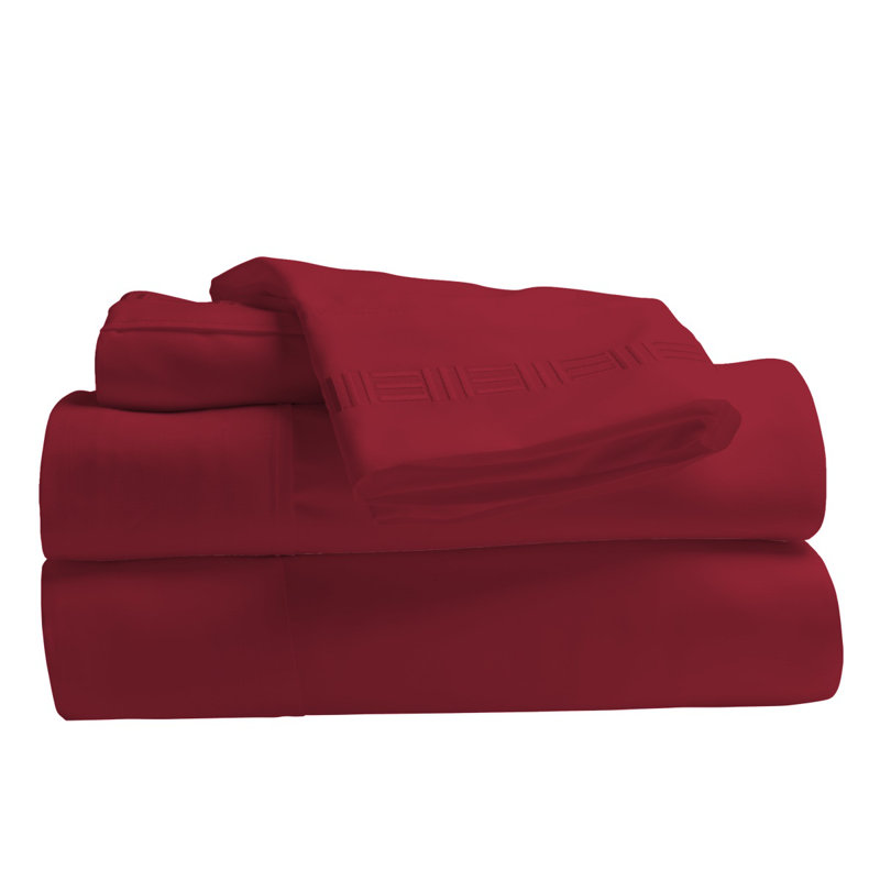Ensemble de draps en microfibre Paarizaat 9900 Series, Complet/Double, Rouge