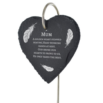 Blythers Mum Golden Heart Memorial Plaque