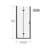Goodyo 32"x 72" Pivot Bifold Frameless Glass Shower Door 1/4 inch (6mm) Tempered Clear Glass Swing Shower Panel in Black Finish, Reversible Installation-129388022