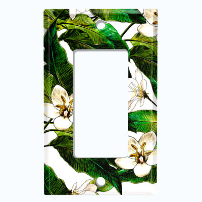 Patterned 1 - Gang Toggle Light Switch Standard Wall Plate