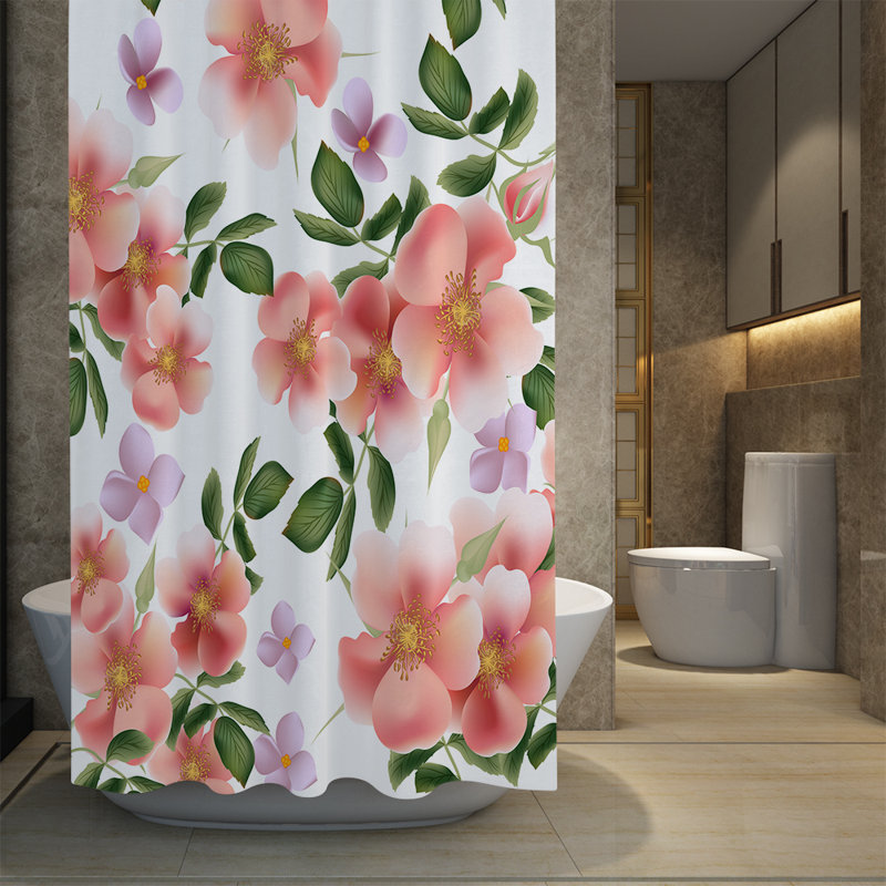 Ploeger Floral Shower Curtain, 72" H x 70" W