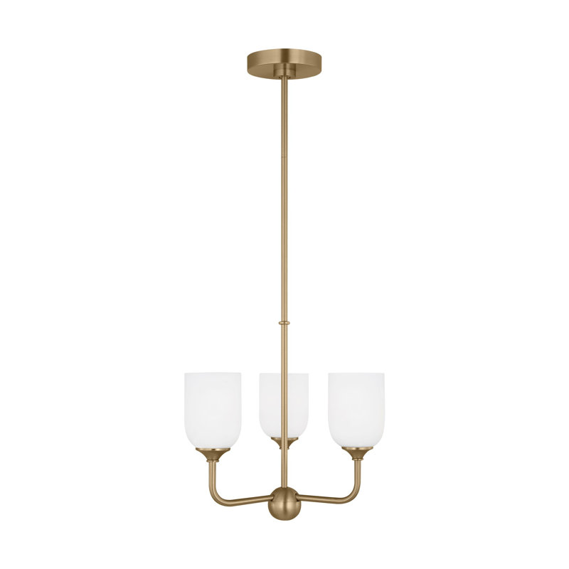 Emile Small Chandelier from Generation Lighting , Gold, No
