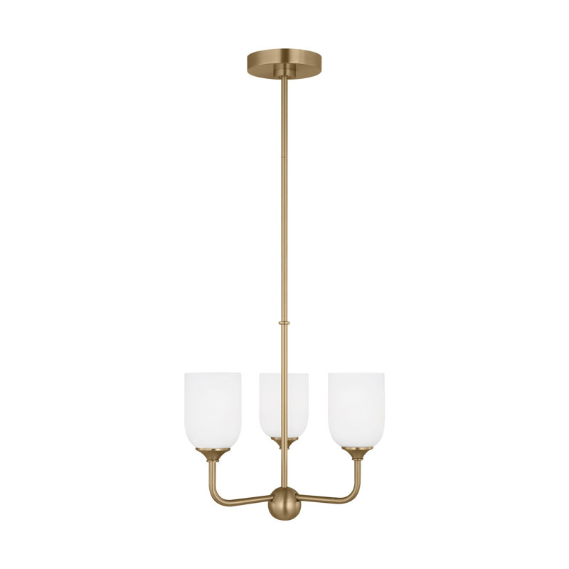 Emile Small Chandelier from Generation Lighting , Gold, No