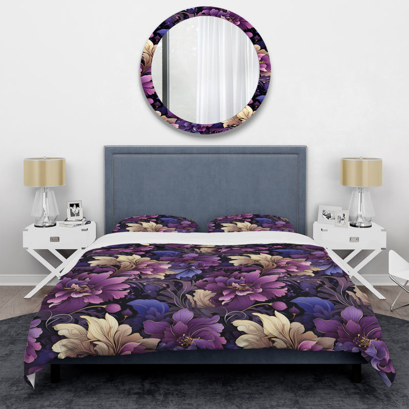Ensemble de housse de couette Regal, Housse de couette pour grand lit et 2 taies décor