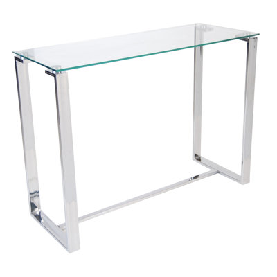 Velella 100cm Glass Top Console Table