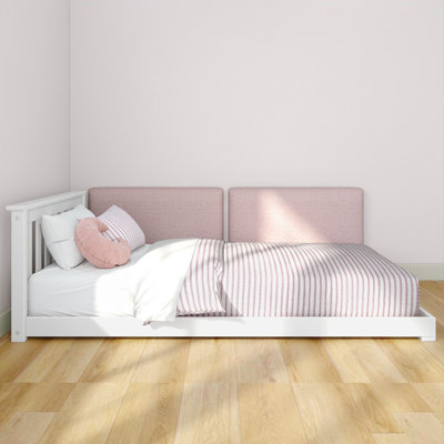 Classic Twin Floor Bed with Floating Backrests