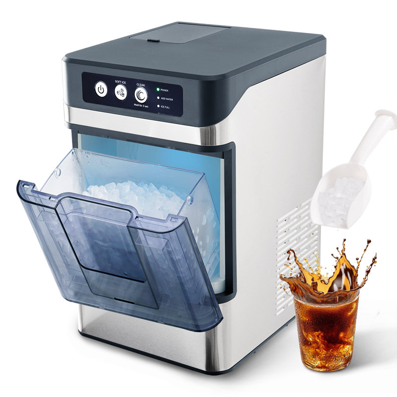 TASTELIFE 38 Lb. Machine à glaçons portable à croquer, à faible bruit et autonettoyante